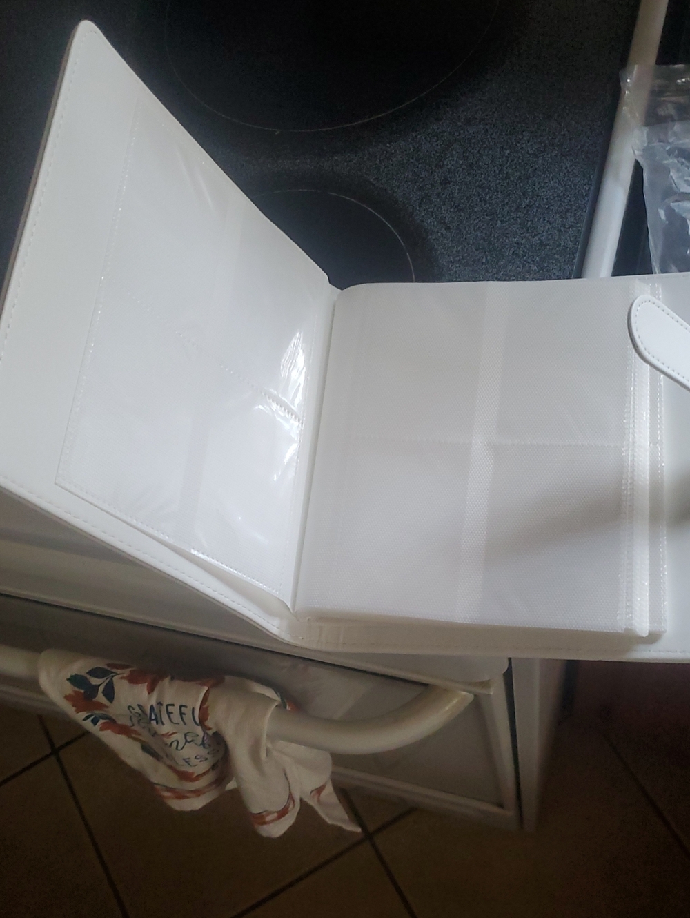 White Vinyl Photo Album Organizer